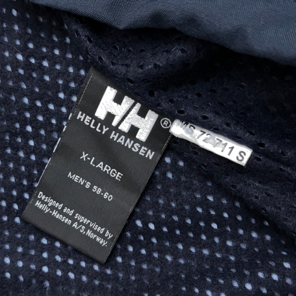 Vintage Helly Hansen Razorfish Rain Jacket Men's XL Navy Full Zip Mesh Lined - Picture 3 of 11